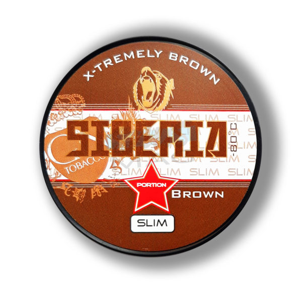 SIBERIA EXTREMELY BROWN Slim (Швеция, оригинал) Вкус - мята